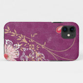 Fall lila floral iPhone iPad iPod Razr Case-Mate iPhone Hülle (Rückseite (Horizontal))