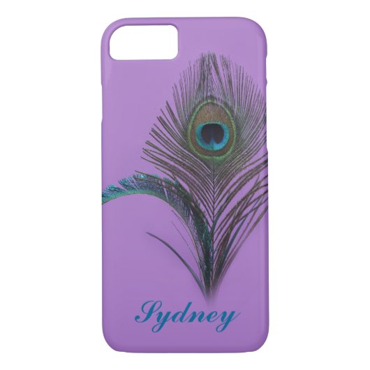 Fall lila Peacock iPhone 7 Case-Mate iPhone Hülle (Rückseite)