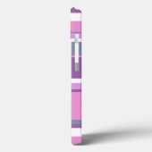 Fall Lilac Stripes Case-Mate iPhone Hülle (Rückseite / Links)