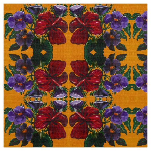 Fall Lily Swirl Fabric Stoff (Muster)