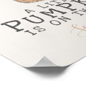 Fall Little Pumpkin Baby Dusche Beschilderung Post Poster (Ecke)