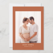 Fall Little Pumpkin Baby Dusche | Neutral Einladung (Rückseite)