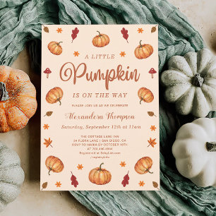 Fall Little Pumpkin Baby Dusche   Neutral Einladung