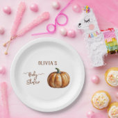 Fall Little Pumpkin Baby Dusche Pappteller (Party)