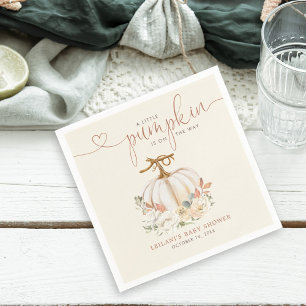 Fall Little Pumpkin Baby Dusche Serviette