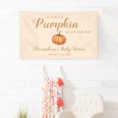 Fall Little Pumpkin Baby Dusche Willkommen Banner (Insitu)