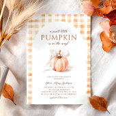 Fall Little Pumpkin Baby Duwer Gender Neutral Einladung