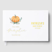 Fall Little Pumpkin Baby Shower Gästebuch (Vorderseite)