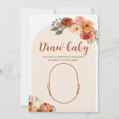 Fall Little Pumpkin Baby Shower Zeichnete das Baby Einladung (Vorderseite)