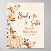 Fall Little Pumpkin Bücher und Geschenke Kinderdus Poster (Vorne)