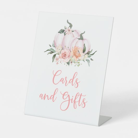 Fall Little Pumpkin Cards und Geschenke Pedestzeic Sockelschild (Vorderseite)