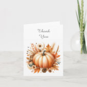 Fall Little Pumpkin Danke Note Card (Vorderseite)