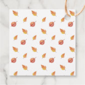 Fall Little Pumpkin Farm Truck Baby Dusche Geschenkanhänger (Rückseite)