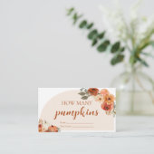 Fall Little Pumpkin Guess Wie viele Pumpkins Spiel Begleitkarte (Stehend Vorderseite)