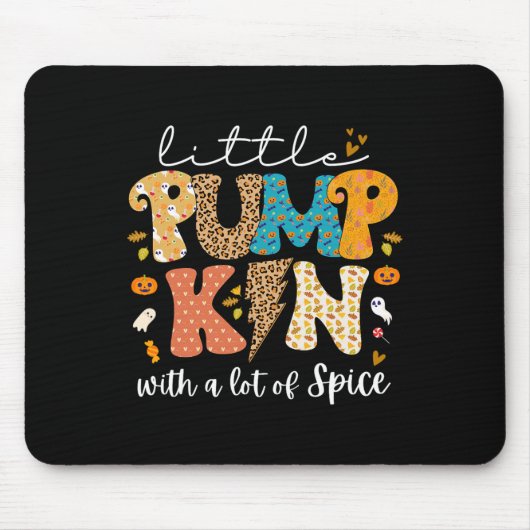 Fall Little Pumpkin mit viel GewürzHalloween Tod Mousepad (Vorne)