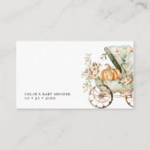 Fall Little Pumpkin Shower Books for Baby Begleitkarte (Rückseite)