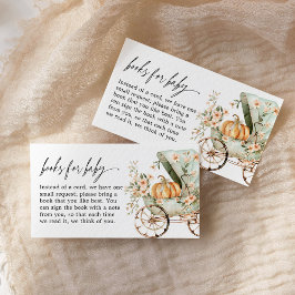 Fall Little Pumpkin Shower Books for Baby Begleitkarte