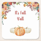 Fall Little Pumpkin UAWG Response Card Rechteckiger Pappuntersetzer (Vorderseite)