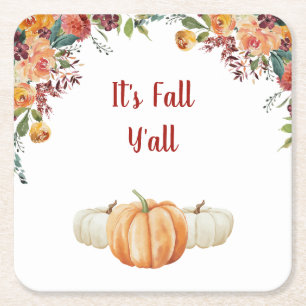 Fall Little Pumpkin UAWG Response Card Rechteckiger Pappuntersetzer