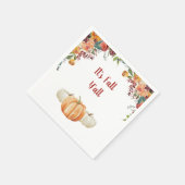 Fall Little Pumpkin UAWG Response Card Serviette (Ecke)