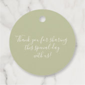 Fall Little Pumpkin Wasserfarbenflorale Babydusche Geschenkanhänger (Rückseite)