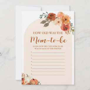 Fall Little Pumpkin wie alt war das Mama-zu-werden Einladung