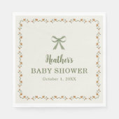 Fall Little Pumpkins Baby Shower Serviette (Vorderseite)