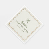 Fall Little Pumpkins Baby Shower Serviette (Ecke)