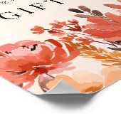 Fall Little Wildblume Cards & Gifts Zeichen Poster (Ecke)