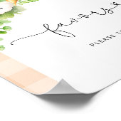 Fall Lokal gewachsene Baby Pumpkin Baby Dusche Fav Poster (Ecke)