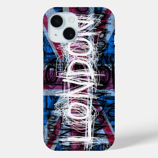 Fall London Graffiti Scratch iPhone Case-Mate iPhone Hülle (Rückseite)