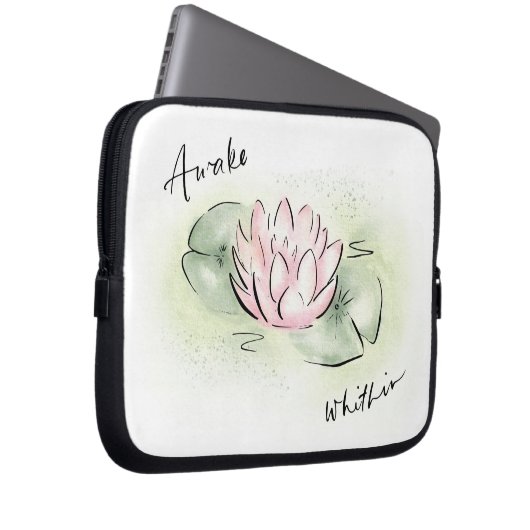 Fall Lotus Blume | Tablet Laptop | In Laptopschutzhülle (Vorne Rechts)