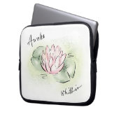 Fall Lotus Blume | Tablet Laptop | In Laptopschutzhülle (Vorderseite Links)
