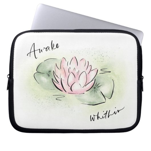 Fall Lotus Blume | Tablet Laptop | In Laptopschutzhülle (Vorderseite)