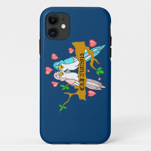 Fall Lovebirds iPhone Case-Mate iPhone Hülle (Rückseite)