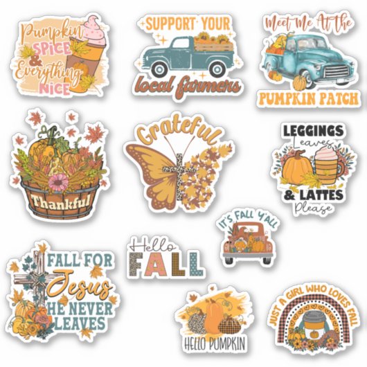 Fall Lover Sticker Pack (Vorderseite)