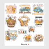 Fall Lover Sticker Pack (Blatt)