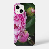 Fall "Lush Pink Peonies Monogram Case-Mate iPhone" iPhone Hülle (Rückseite)