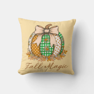 Fall Magic Patchwork Kürkin-Kissen Kissen