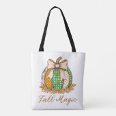 Fall Magic Patchwork Pumpkin All Tote Bag Tasche (Rückseite)