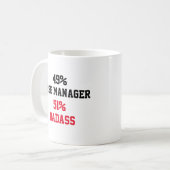 Fall Manager Badass Kaffeetasse (Vorderseite Links)