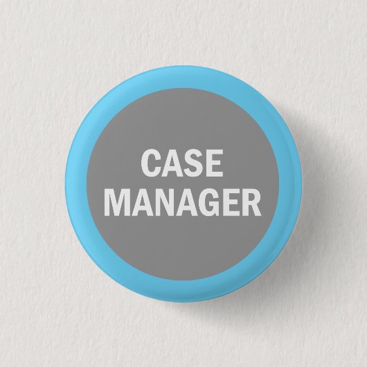 Fall-Managerkrankenhaus-Identifizierungs-Abzeichen Button (Vorderseite)