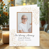 Fall Maple Blätter Beerdigung Weck Memorial Beilei Dankeskarte