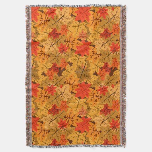 Fall Maple-Blätter Decke (Vorderseite Vertikal)