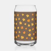 Fall Maple-Blätter Dosenglas (Vorderseite)