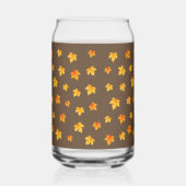 Fall Maple-Blätter Dosenglas (Rückseite)