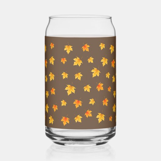 Fall Maple-Blätter Dosenglas (Links)