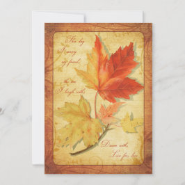 Fall Maple Blätter Einladung Hochzeit
