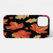 Fall Maple Blätter Erntedank Muster iPhone Hülle (Rückseite (Horizontal))