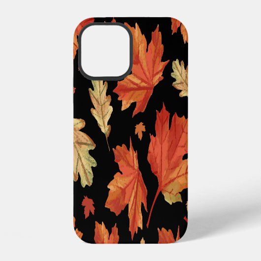Fall Maple Blätter Erntedank Muster iPhone Hülle (Rückseite)
